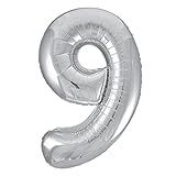 Unique Industries 34" Foil Number 9 Balloon | Amazon (US)