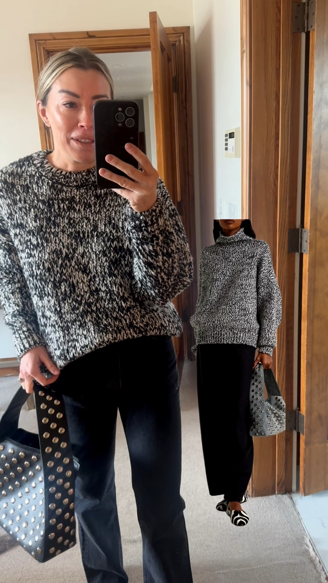 Look for less outfit, xs sweater, 26 denim 

#LTKgrwm #LTKOver40 #LTKootd