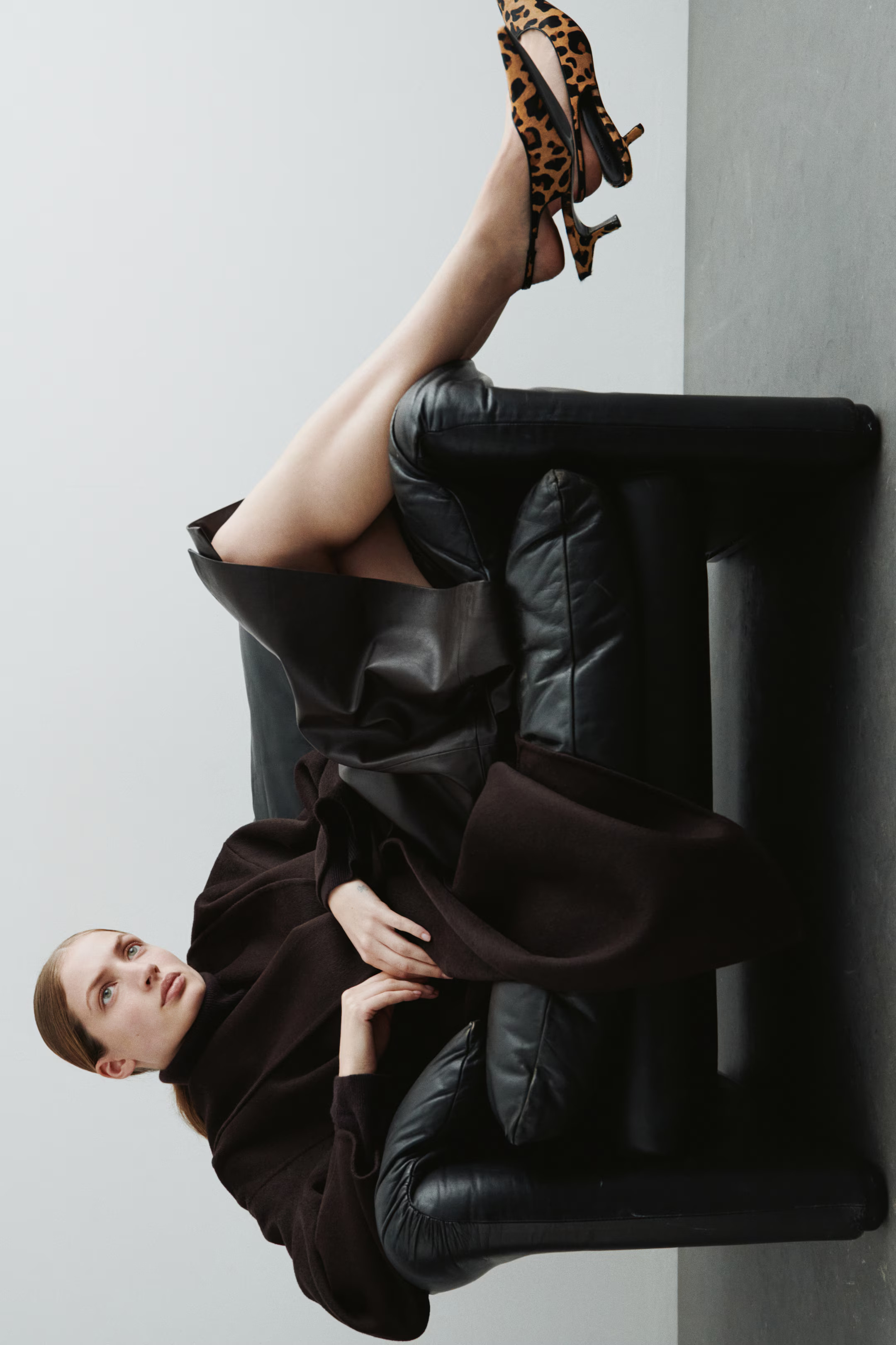 Kitten-Heeled Leather Slingbacks | H&M (US + CA)