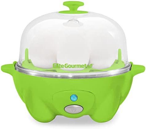 Elite Gourmet Easy Electric 7 Egg Capacity Soft, Medium, Hard-Boiled Cooker Poacher, Scrambled, O... | Amazon (US)