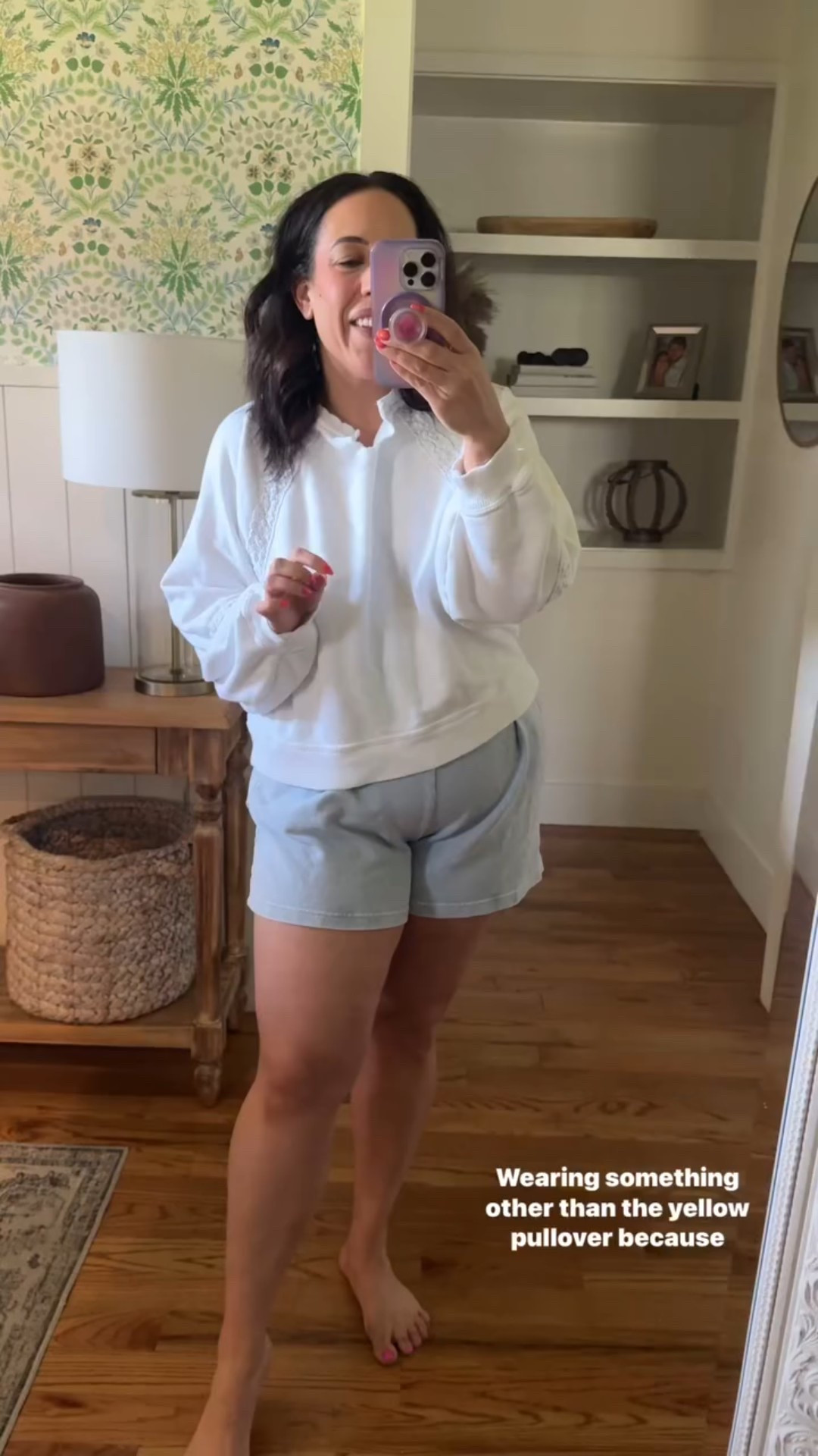 Comfy casual outfit for home! Love these aerie cozy pieces wearing size medium in pullover and large in blue shorts! 

#LTKFindsUnder100 #LTKMidsize #LTKFindsUnder50