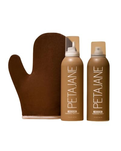 Peta Jane The Essential Self-Tanning Bundle - Made in the USA - Tanning Mousse, Sunless Mist, and Applicator Mitt - Medium | Amazon (US)