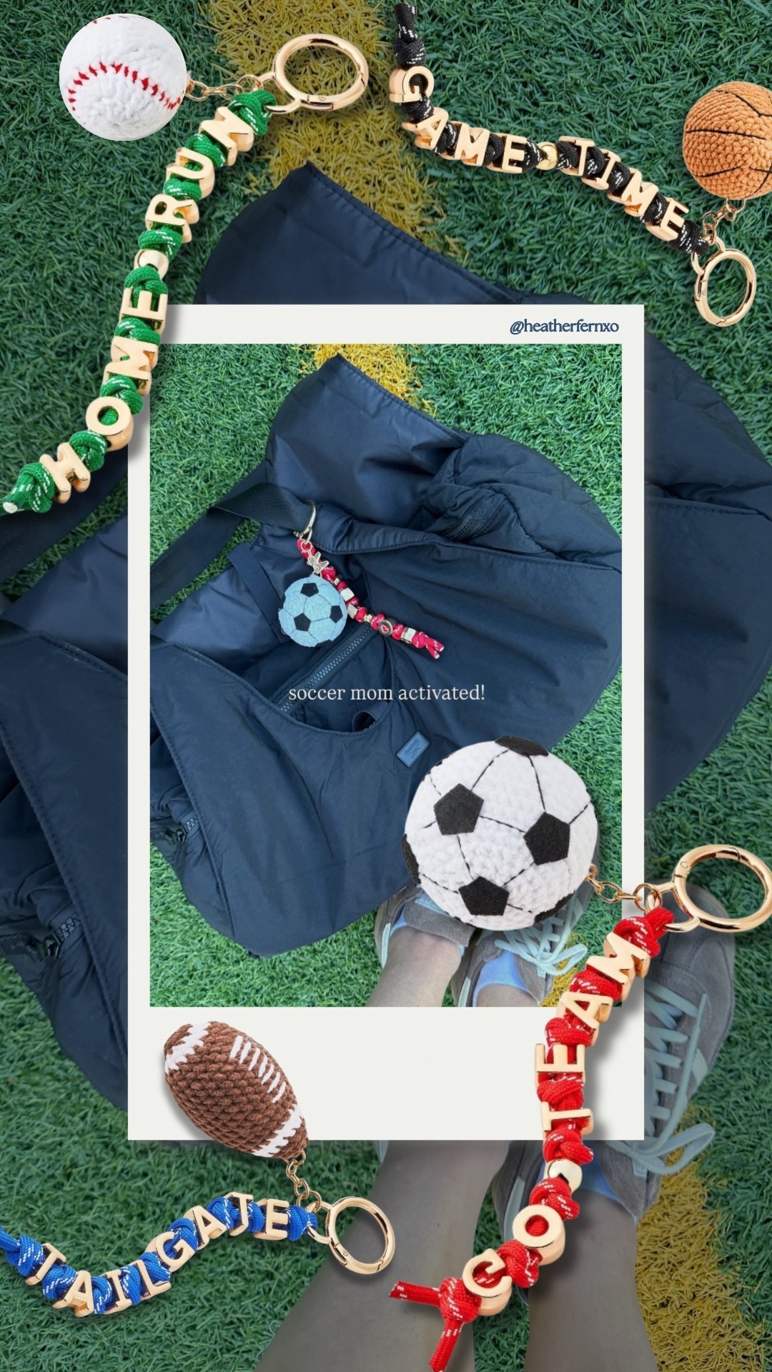 Sports moms this one is for YOU ⚽️🏀🏈⚾️ How cute are these keychains I found at @Target for your bag your bringing to the game?! 

#sportsmom #soccermom #bagcharm #mom #bag

#LTKootd #LTKmomlife #LTKdayinmylife