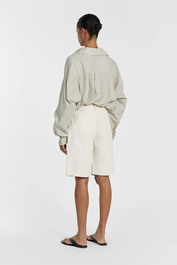 BAMBI CREAM BERMUDA DENIM SHORT | DISSH