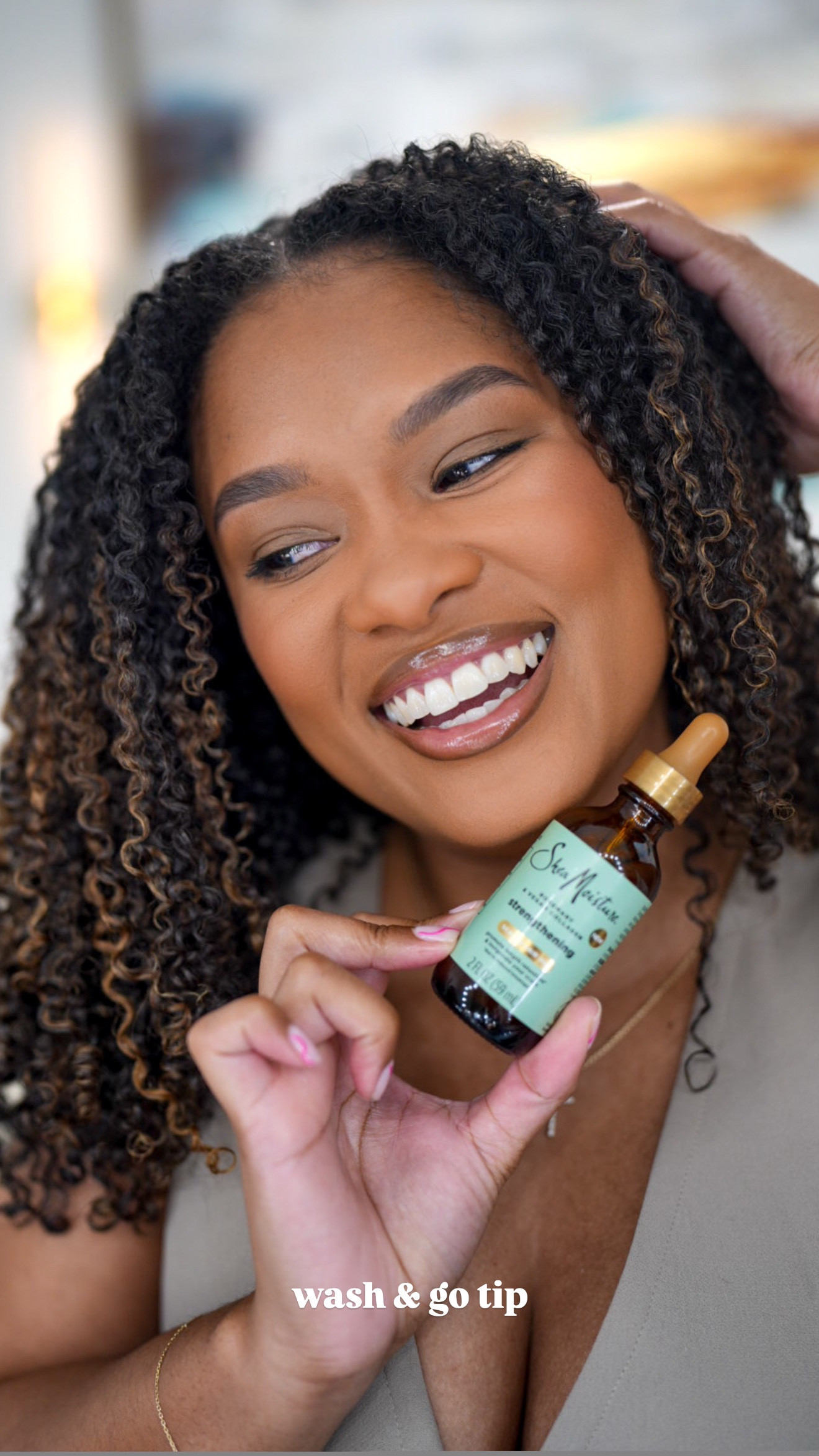 only my best & longest lasting wash & go’s come with a hard cast 👏🏾 all you need is a good oil to get the crunch out but still maintain definition & shine.

the @sheamoisture rosemary strengthening scalp & hair oil has been a go to for me lately because it has tons of scalp benefits. I also love how lightweight the formula is and THE SMELL 😍 such a treat! 10s across the board. you can snag it on amazon and if you comment “oil” i’ll send the 🔗 directly to you

ad // #SheaMoisturePartner #sheahair #naturalhairstyles #washandgo #curlyhairproducts #naturalhairproducts #curlygirlproblems 

#LTKBeauty #LTKStyleTip #LTKFindsUnder50