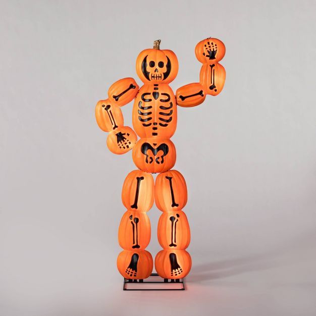 Light Up Skeleton Pumpkin Man Halloween Decorative Prop - Hyde & EEK! Boutique™ | Target