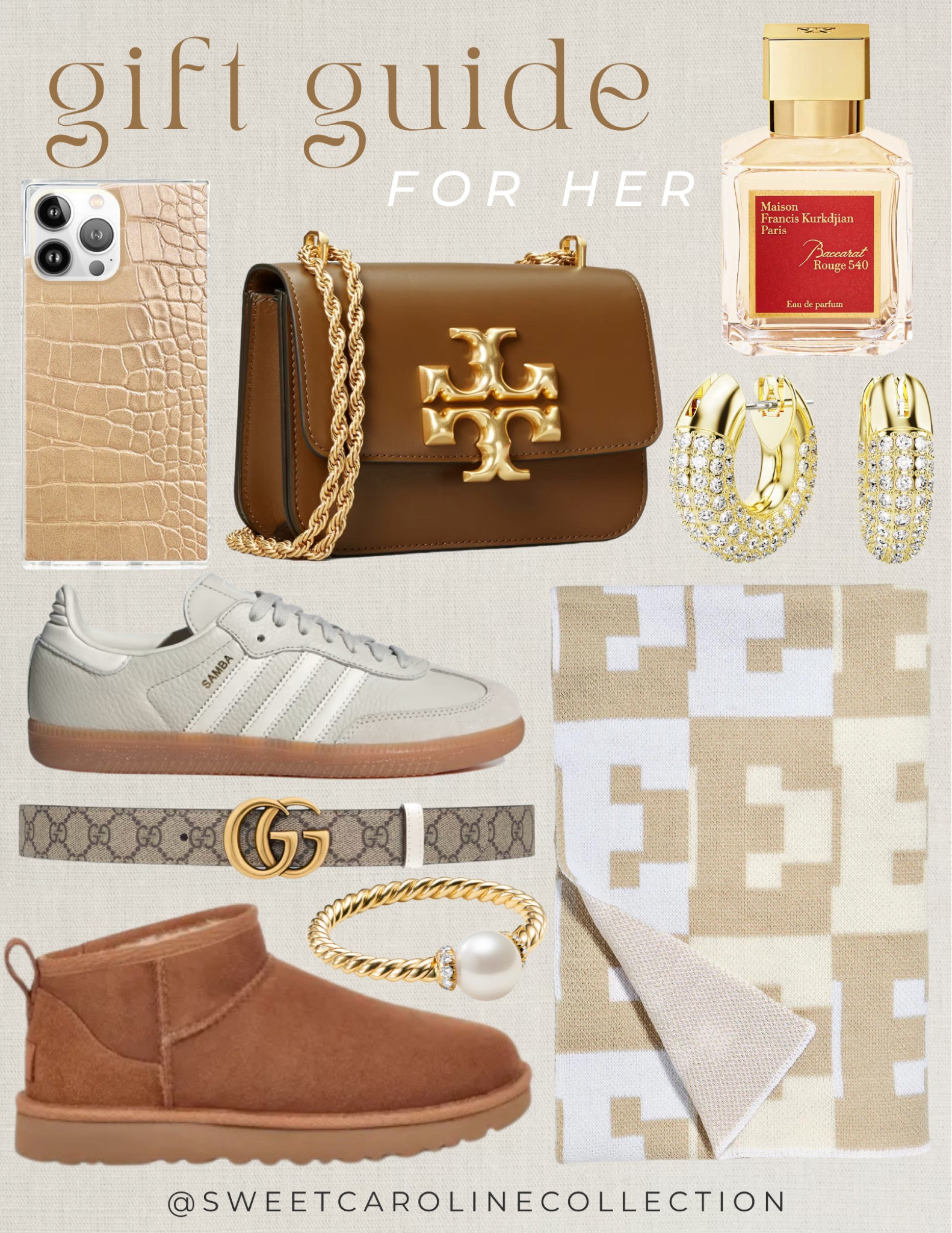 Holiday gift guide for her 🤎✨🎄

Holiday style, gift guide, gift idea, best seller, Christmas, birthday, gift, bucket hat, diptyque, Burberry, Tory Burch, earrings, swarvoski, Ugg, boots, Gucci, belt, adidas, sambas, flaunt, phone case, saks fith avenue, blanket, home, ring, David yurman, finish line, nordstrom, Marc jacobs, best buy, apple, headphones, baubleBar, new balance, sneakers, urban outfitters, dicks sporting goods, Prada, YSL, Jimmy choo, baccarat, maison Francis kurkdjian paris, perfume, fragrance, Jo Malone, Jimmy Choo, makeup, beauty, lip balm, tarte, Dior beauty, swarvoski, jewelry, ring, earrings, hoops, accessories, bergdorf Goodman, neiman Marcus, Nordstrom, ulta, Sephora, saks fifth Avenue, designer, luxe, home, candle, Mackenzie Childs, platter, kitchen, cake stand, cookie jar, countertop, under 500, under 400, under 300, Under 200, under 100, under 50, sale, style, fashion, decor, sweet Caroline collection 

#LTKSeasonal #LTKGiftGuide #LTKHoliday