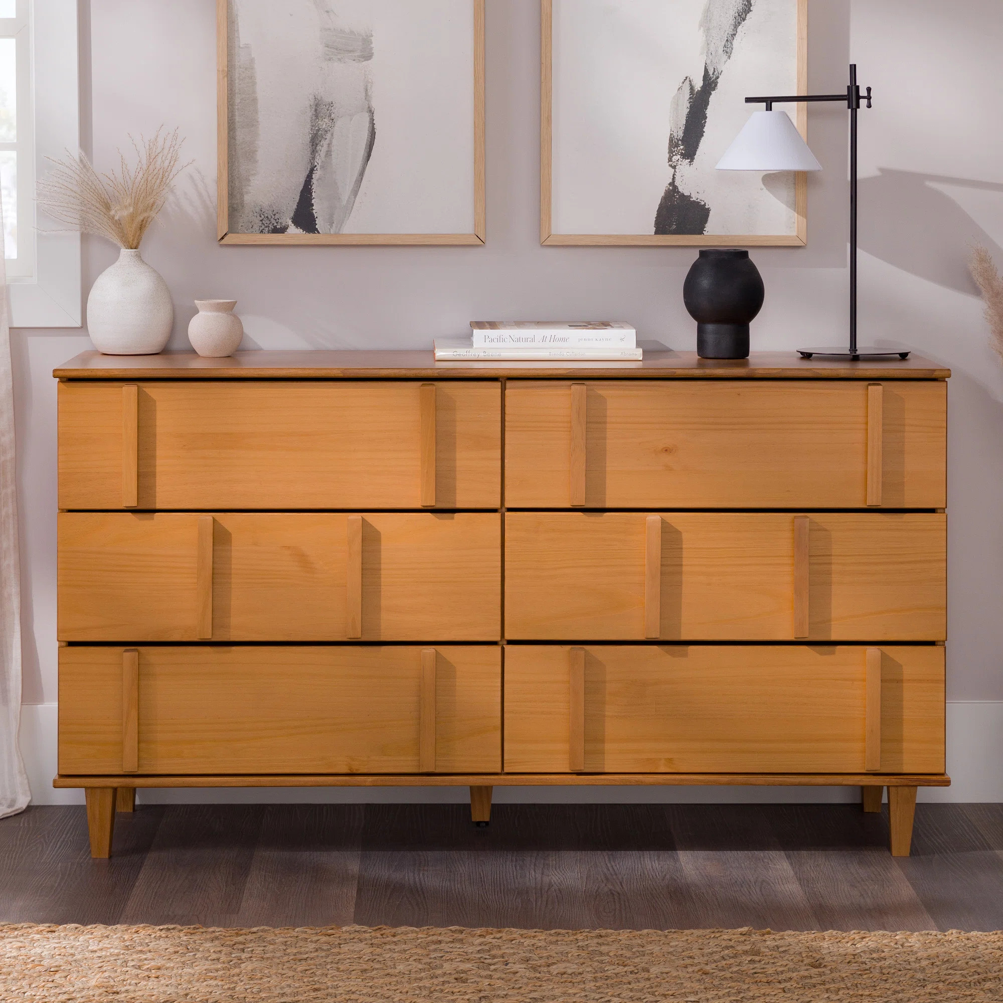 Aleyana Solid Wood 6-Drawer Double Dresser | Wayfair North America