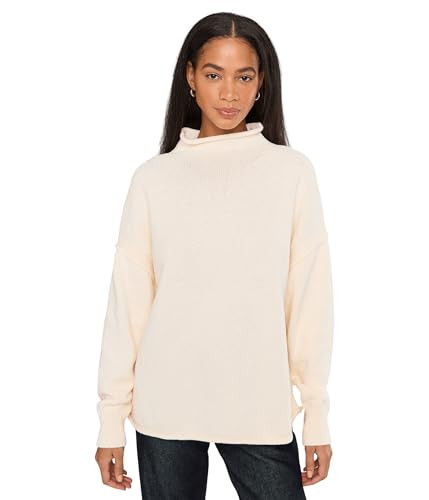 Free People Womens We The Free Torres Roll Neck Sugar Swizzle M | Amazon (US)