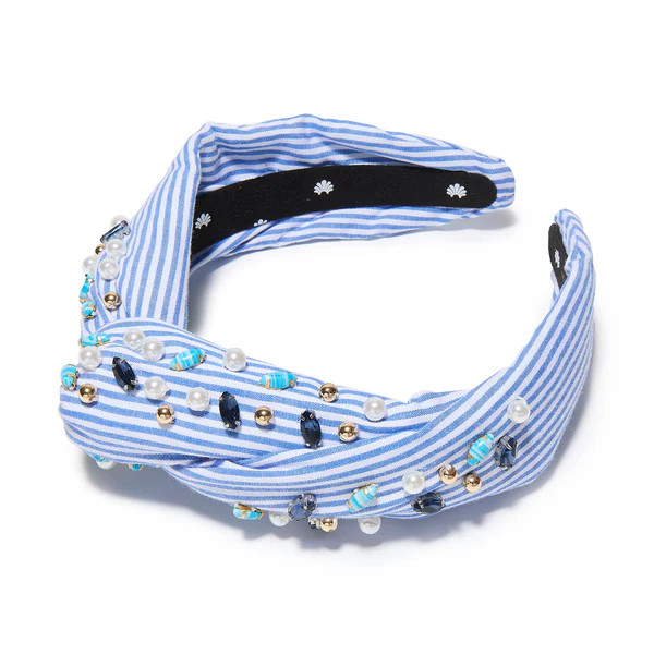 OCEANSPRAY MARLENE EMBELLISHED SEERSUCKER HEADBAND | LELE SADOUGHI