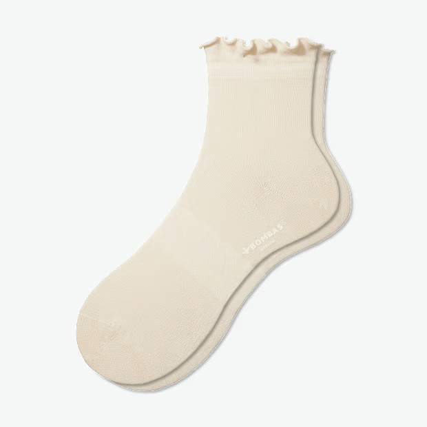 Women's Lightweight Frill Quarter Socks | Bombas