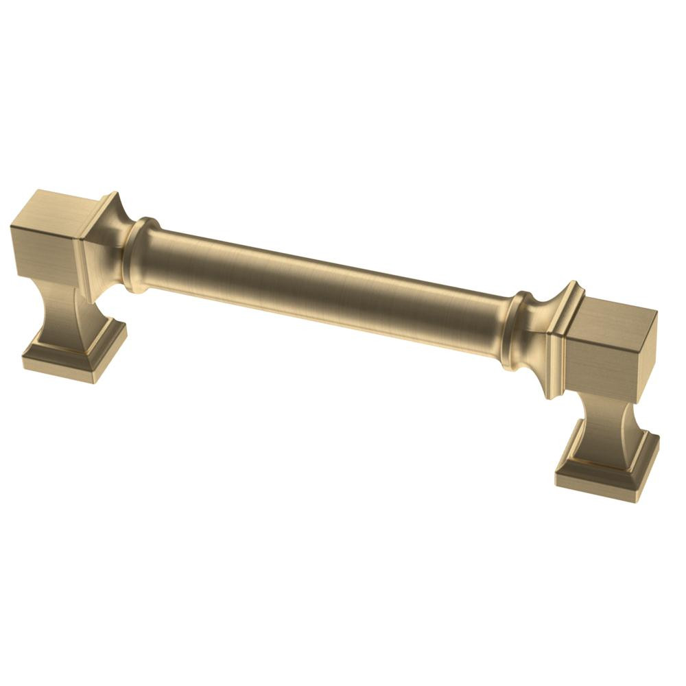 Liberty Regal Square 3-3/4 in. (96mm) Center-to-Center Champagne Bronze Drawer Pull | The Home Depot