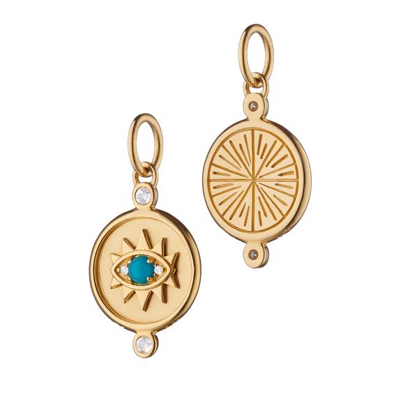 Mini “Protect” Evil Eye Charm
  

  
  
    by Monica Rich Kosann | Monica Rich Kosann