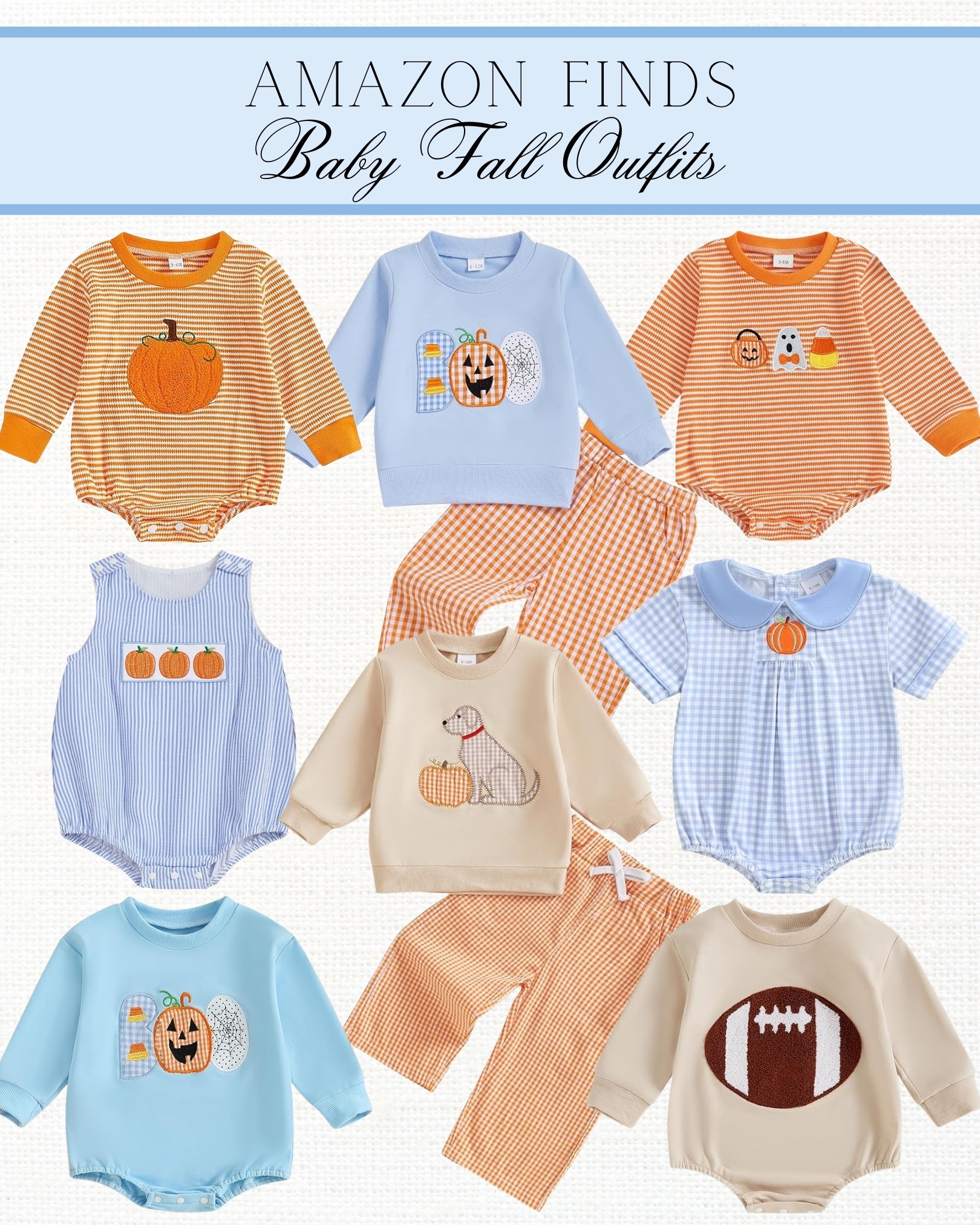 Baby fall outfits, baby pumpkin outfit, preppy baby outfits, baby bubble, baby gingham bubble

#LTKBaby