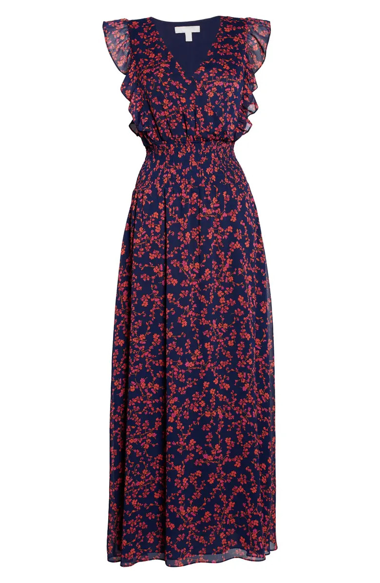 Ruffle Chiffon Maxi Dress | Nordstrom