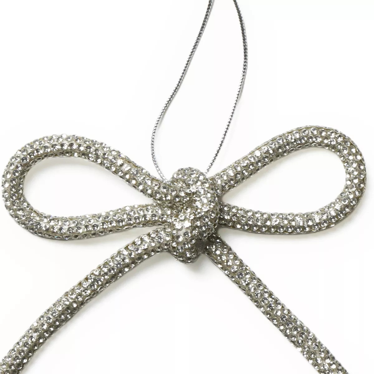 Rhinestone Bow Ornaments Silver - Bullseye's Playground™ | Target