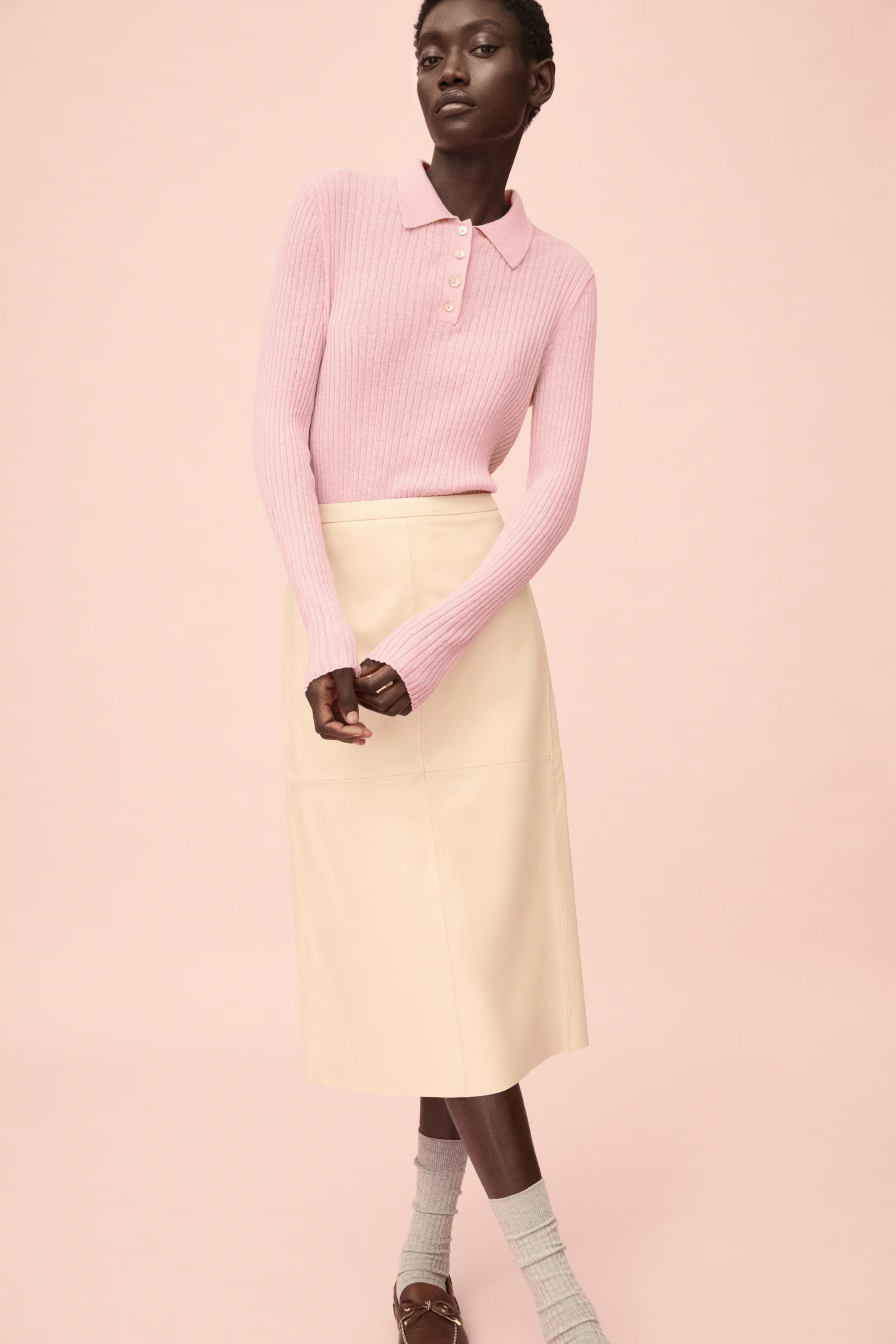 Rib-knit polo shirt | H&M (US + CA)