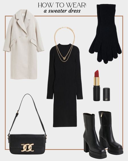 How to wear a sweater dress in fall — paired with chunky boots, gold accessories and a red lipstick. 


#falloutfits #fallstyle #sweaterdress #howtowear #styleideas #chunkyboots #winterstyle

#LTKunder100 #LTKstyletip #LTKSeasonal