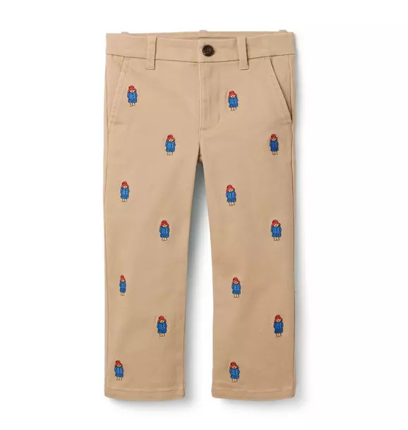 Paddington™ x Janie and Jack Embroidered Twill Pant | Janie and Jack