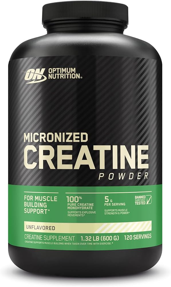 Optimum Nutrition Micronized Creatine Monohydrate Powder, Unflavored, Keto Friendly, 120 Servings... | Amazon (US)