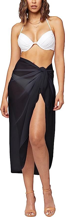Conceited Women's Swimsuit Cover Up - Summer Cover-up Sarong Skirt Wrap for Beach Swimwear - Avai... | Amazon (US)