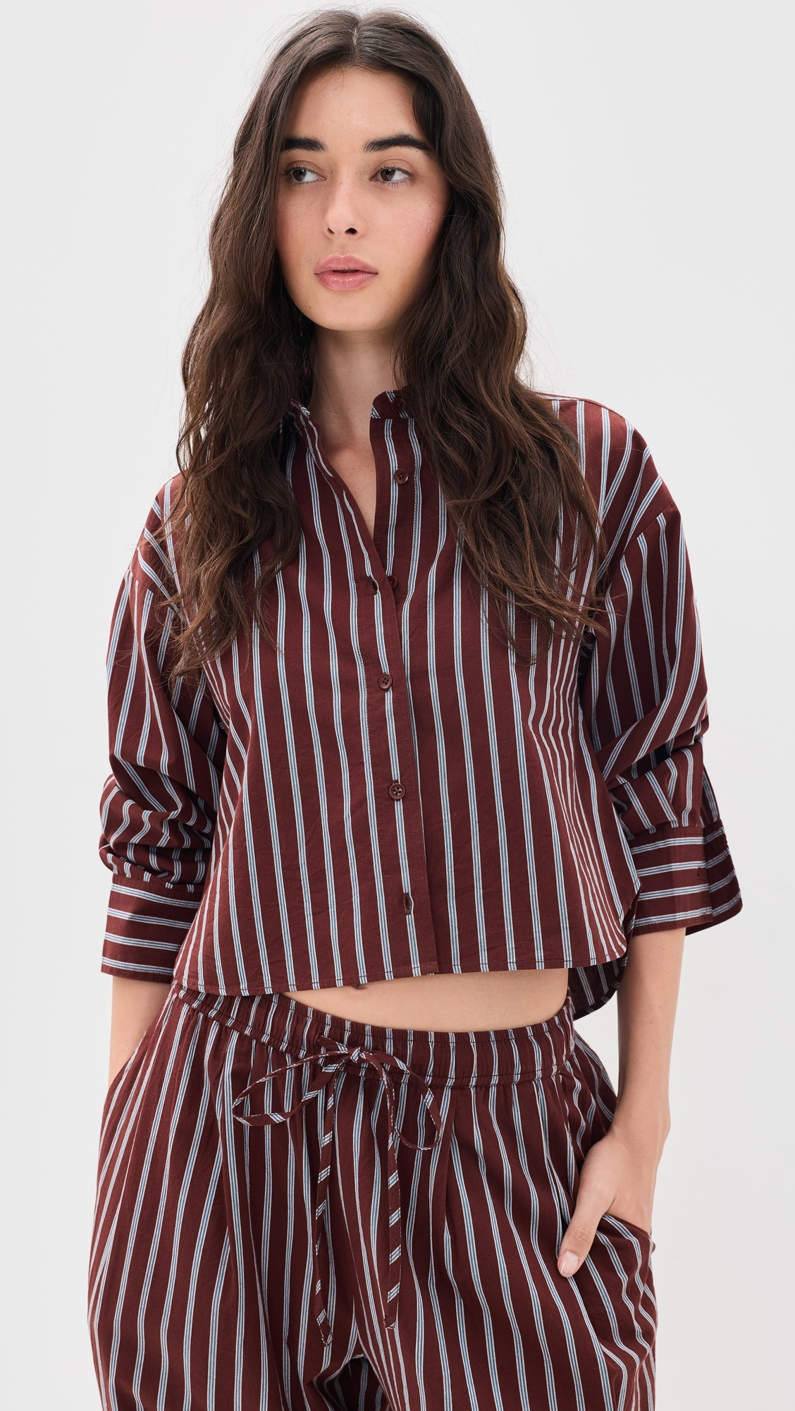 Apiece Apart Cropped Isolde Button Down Shirt | Shopbop | Shopbop
