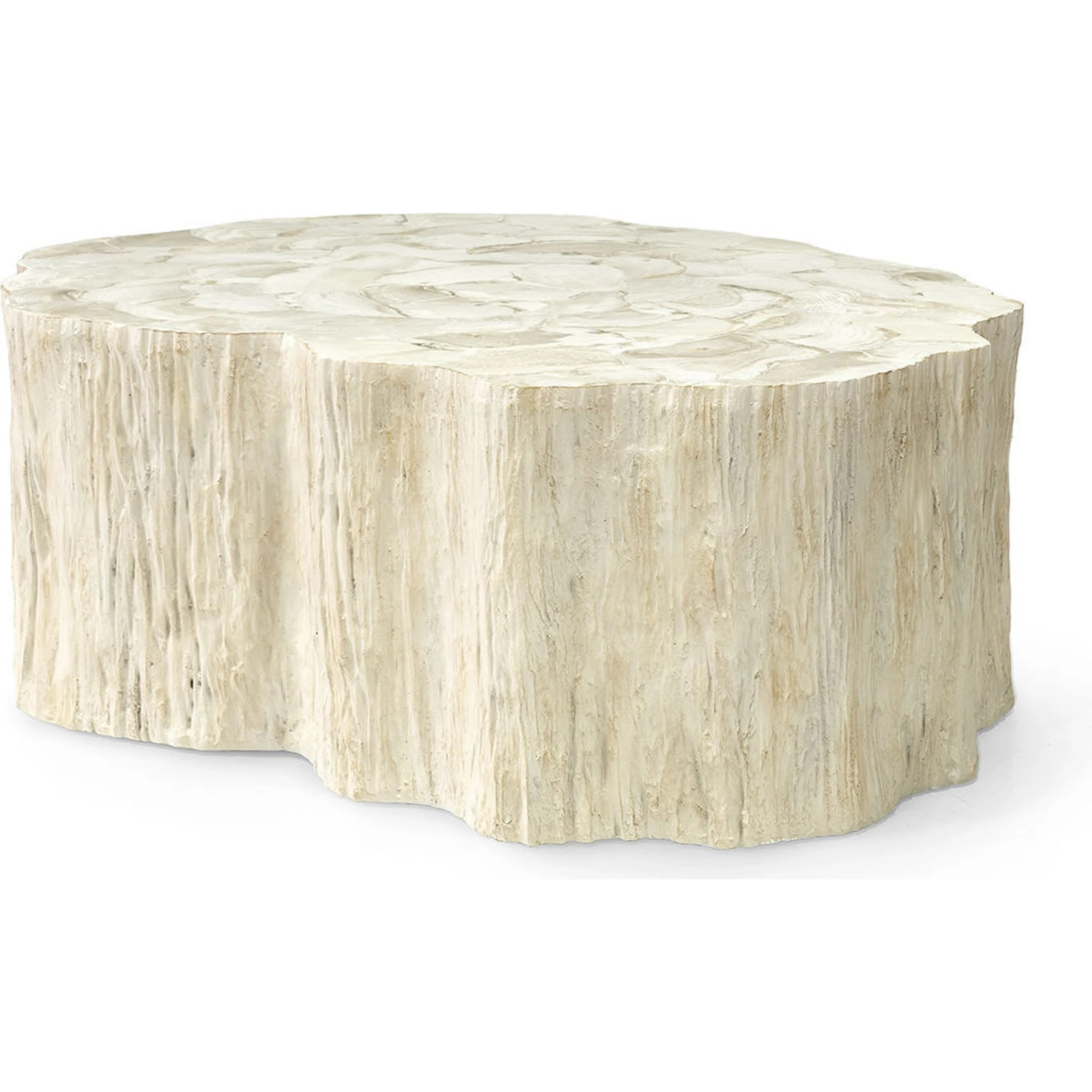 Camilla Fossilized Clam Coffee Table | Layla Grayce