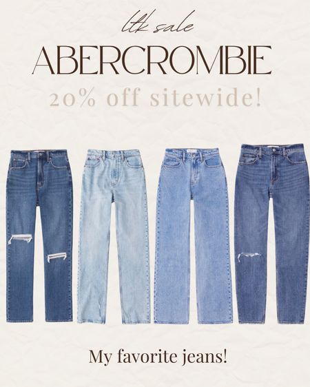 My fav jeans are from Abercrombie!! 20% off online! 

#LTKsalealert #LTKSale #LTKfindsunder50