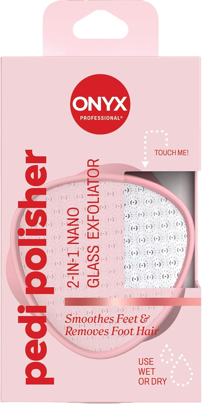 Onyx Professional Pedi Polisher, 2-in-1 Nano Glass Exfoliator - Dual Sided Nano Glass Foot File C... | Amazon (US)
