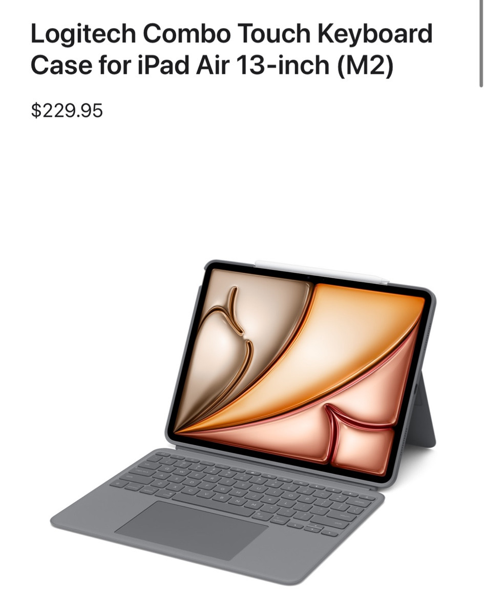 Logitech Combo Touch Keyboard Case for iPad Air 13-inch (M2)

#LTKHoliday #LTKGiftGuide #LTKCyberWeek