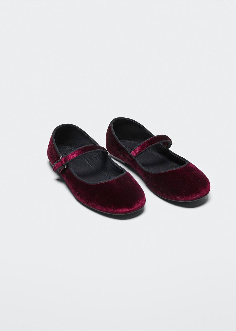Velvet ballerinas -  Girls | Mango Kids USA | MANGO (US)