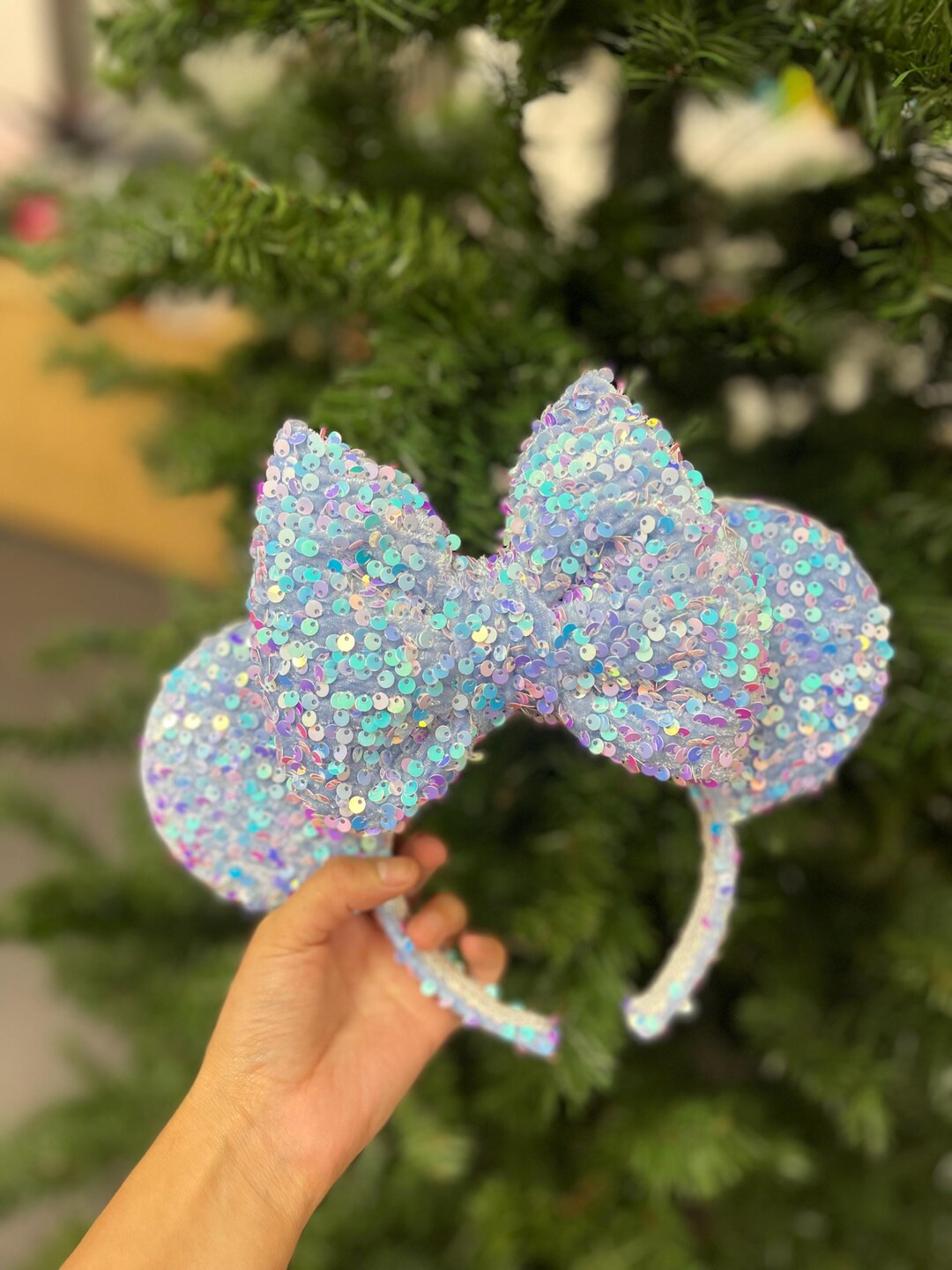 Minnie Ears,disney Ears, Blue Dazzling Minnie Ears. - Etsy | Etsy (US)