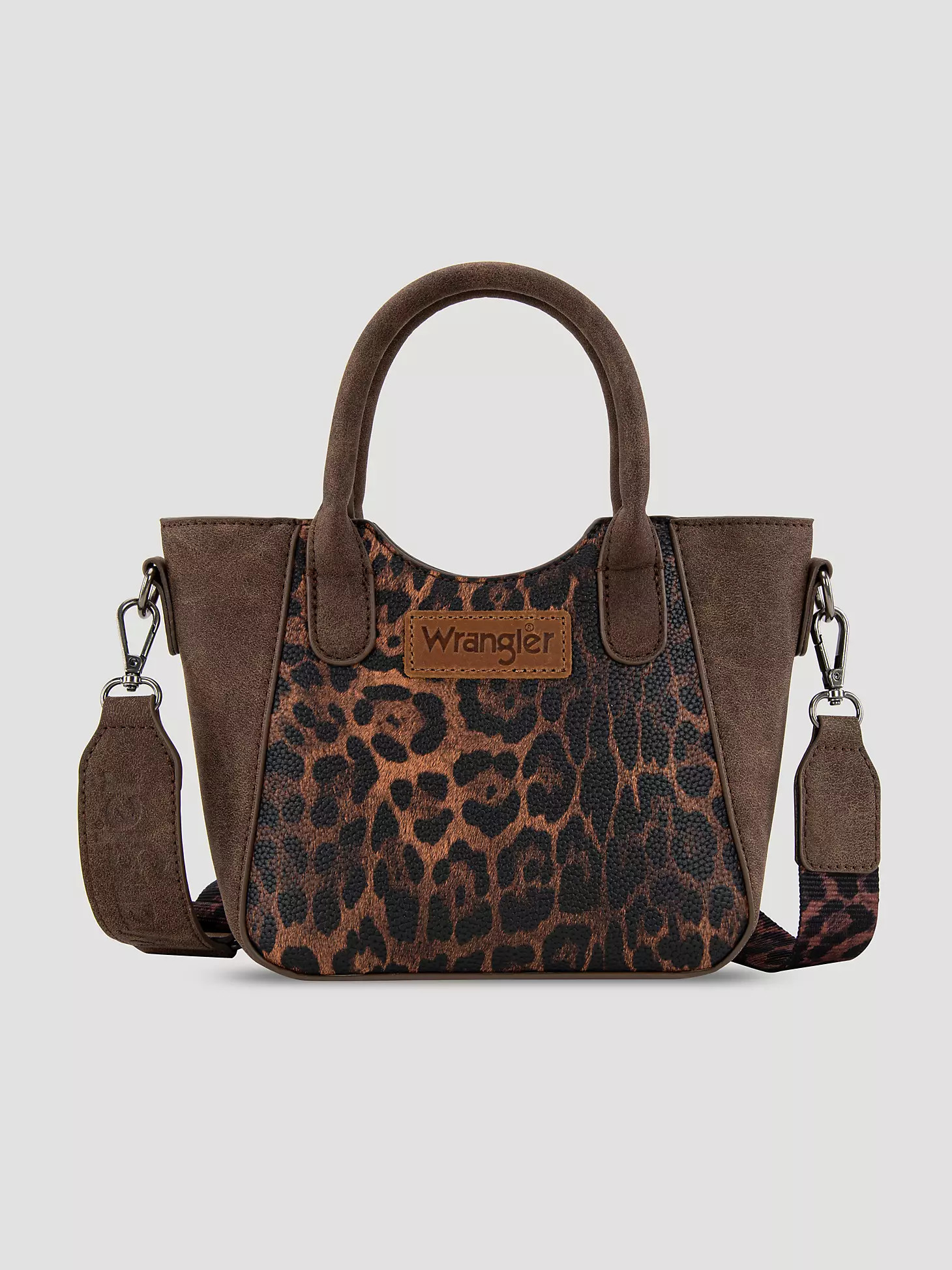 Animal Print Leather Trim Tote | Wrangler