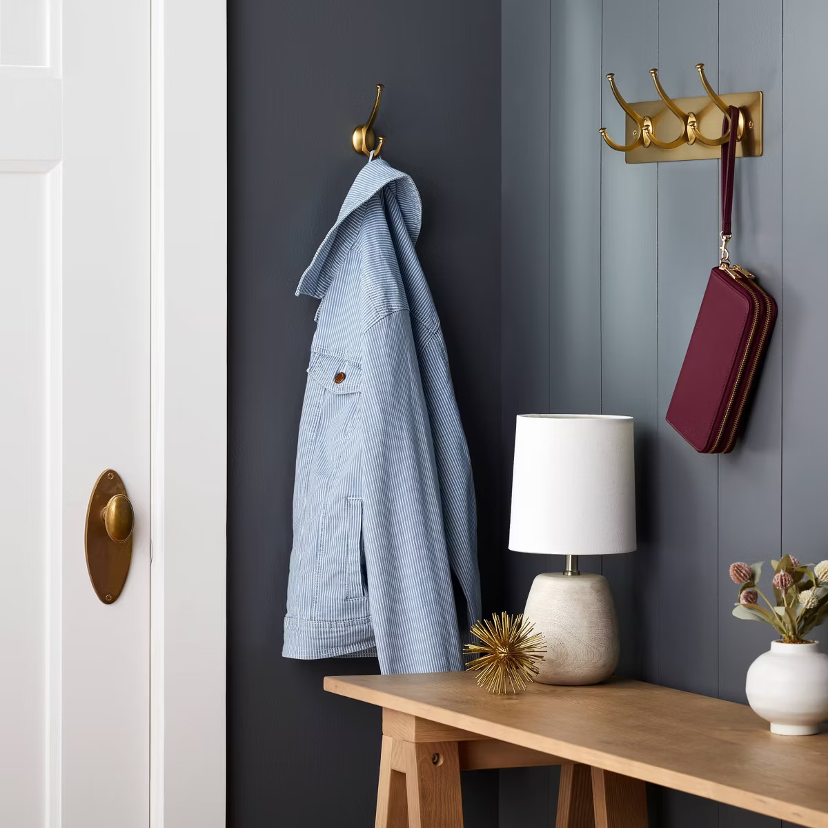 New Traditional 3 Hooks Rail Gold - Threshold™ | Target