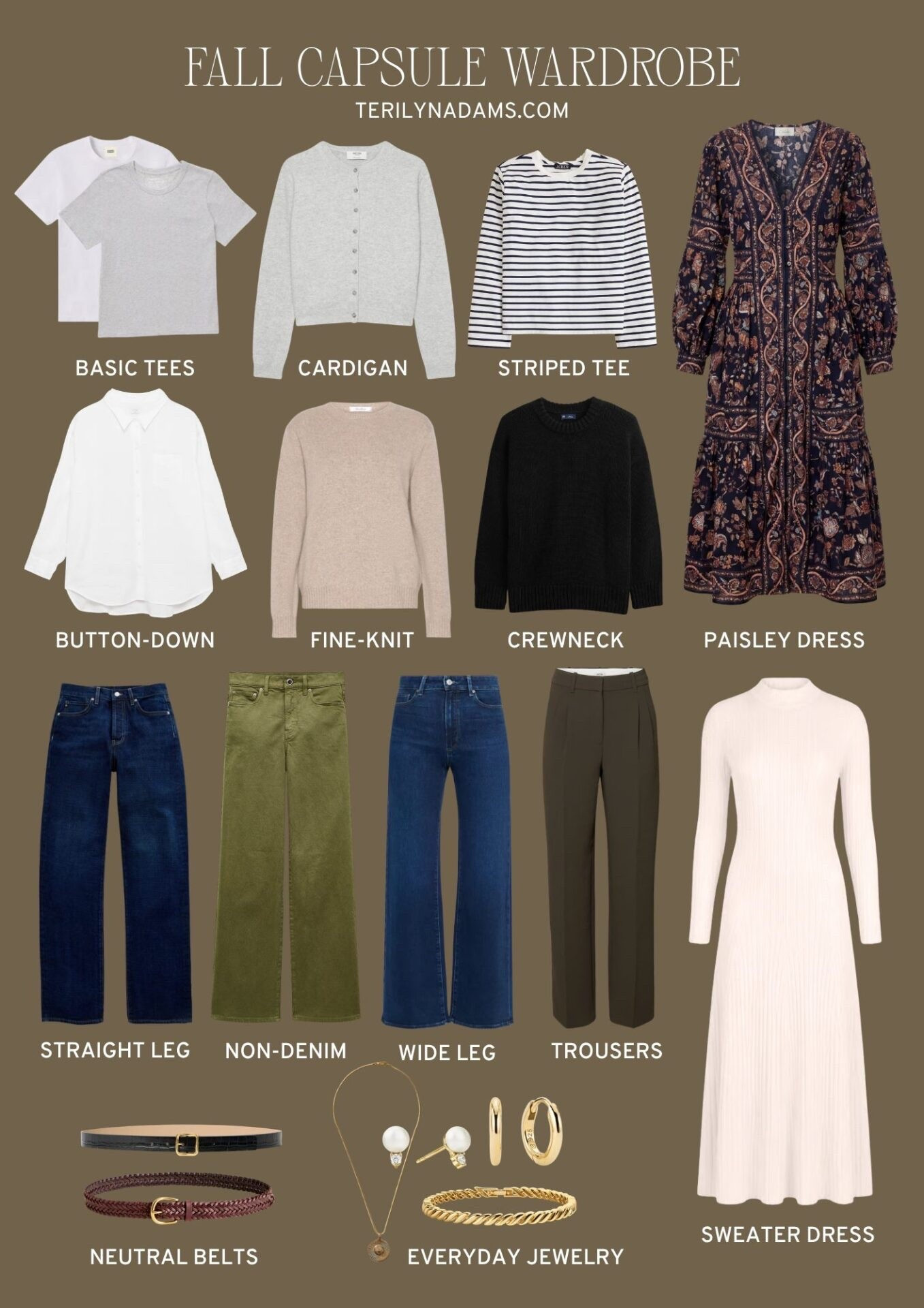 Part 1 of my fall capsule. Everything you need without any of the fluff.