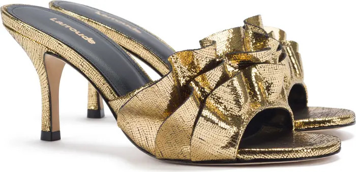 Colette Ruffle Slide Sandal (Women) | Nordstrom