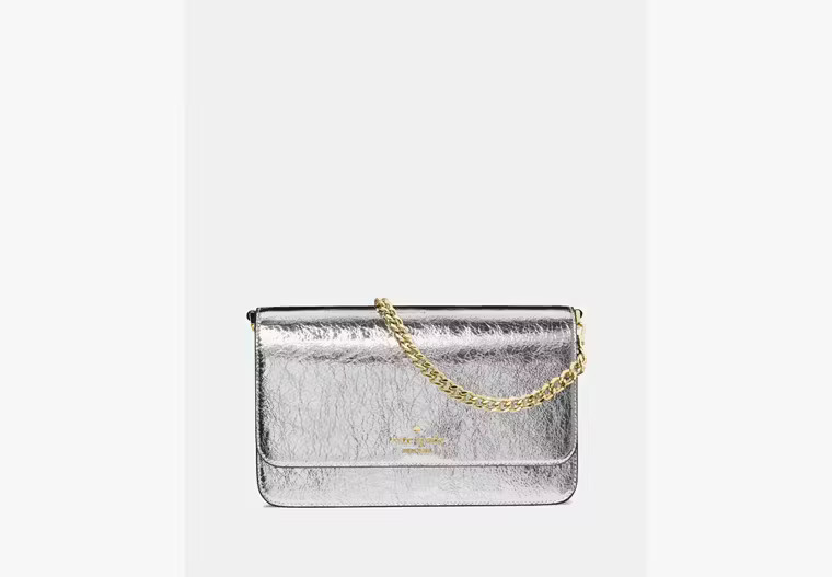 Kate Spade Madison Willow Medium Convertible Crossbody, Silver | Kate Spade Outlet