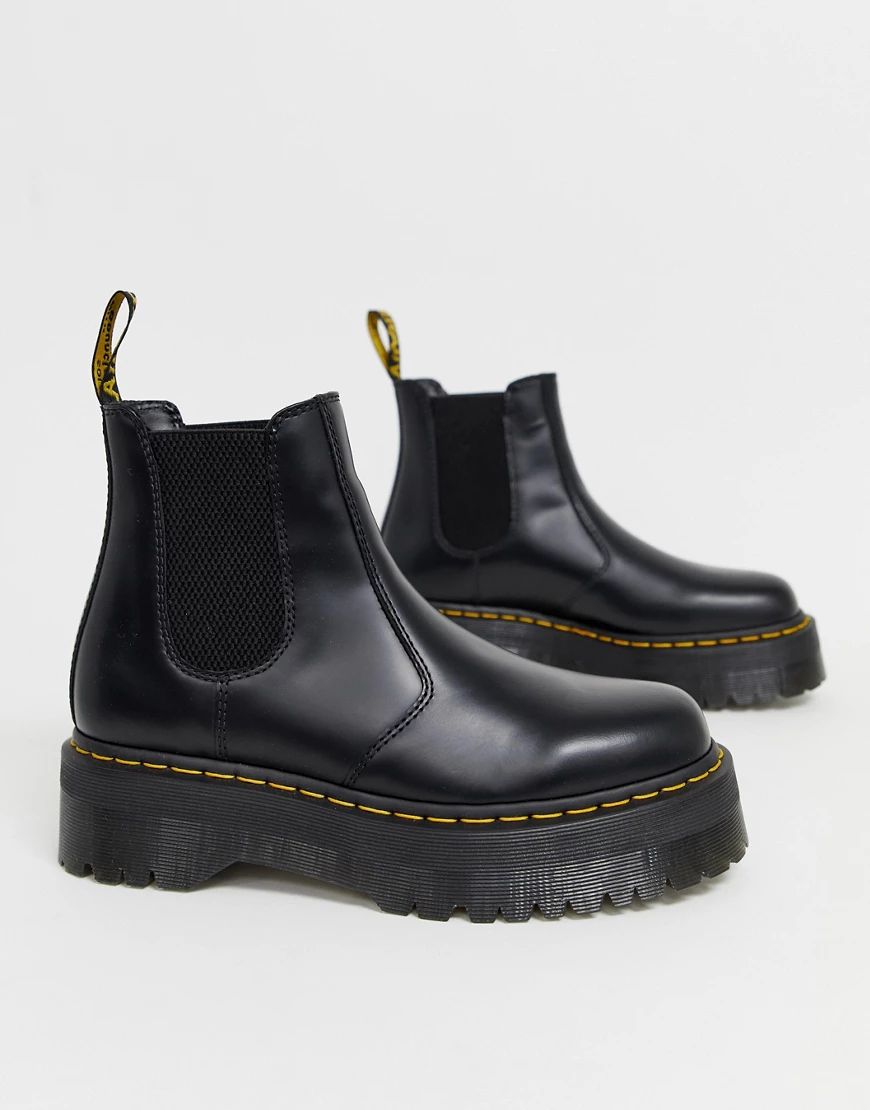 Dr Martens 2976 platform chelsea boots in black | ASOS (Global)