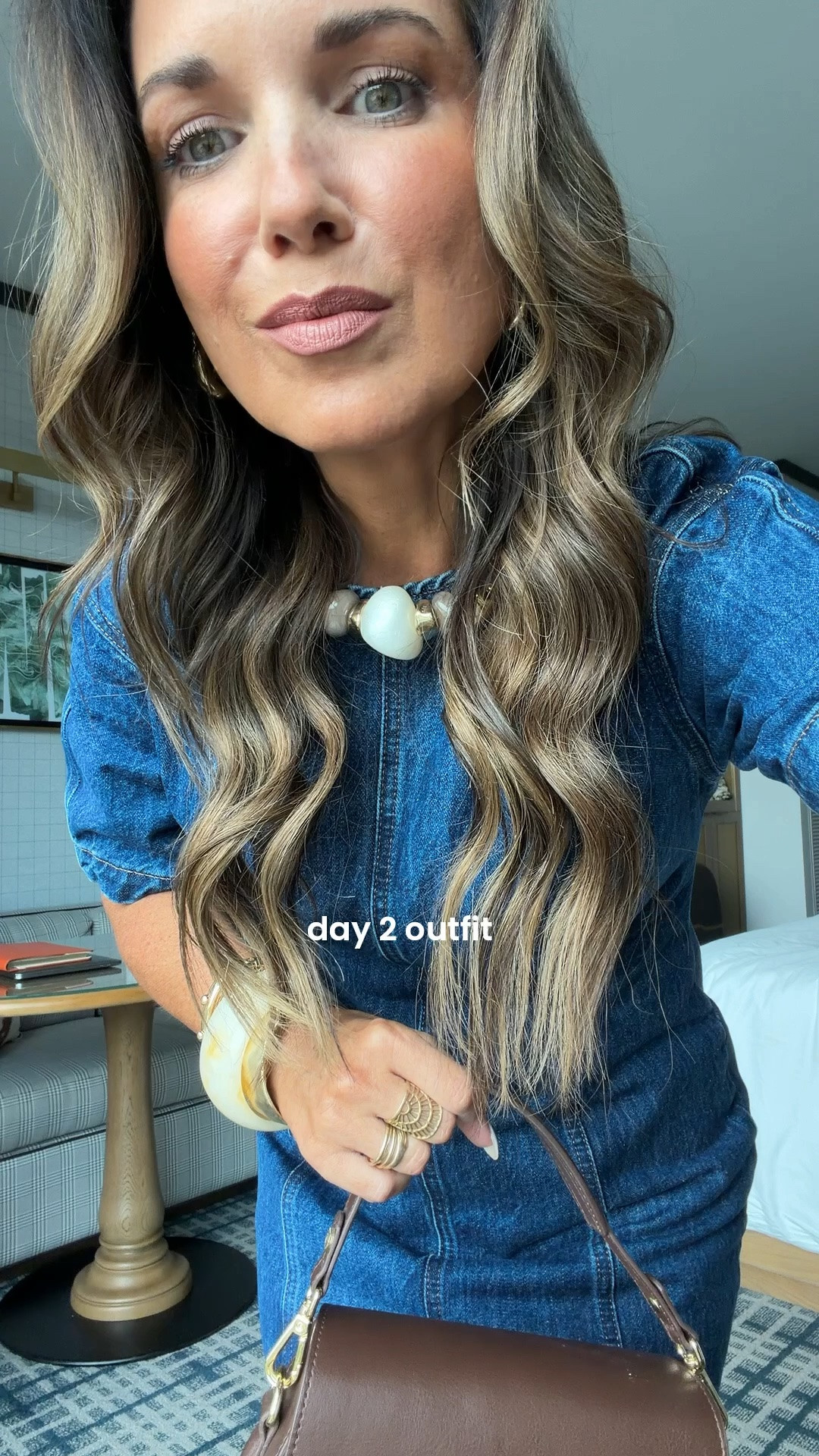 In LOVE with this denim dress by Topshop!!! 
Fits perfect and so flattering. 
Wearing size 6. Fit ls true to size.

#LTKPetite #LTKOver40 #LTKCon