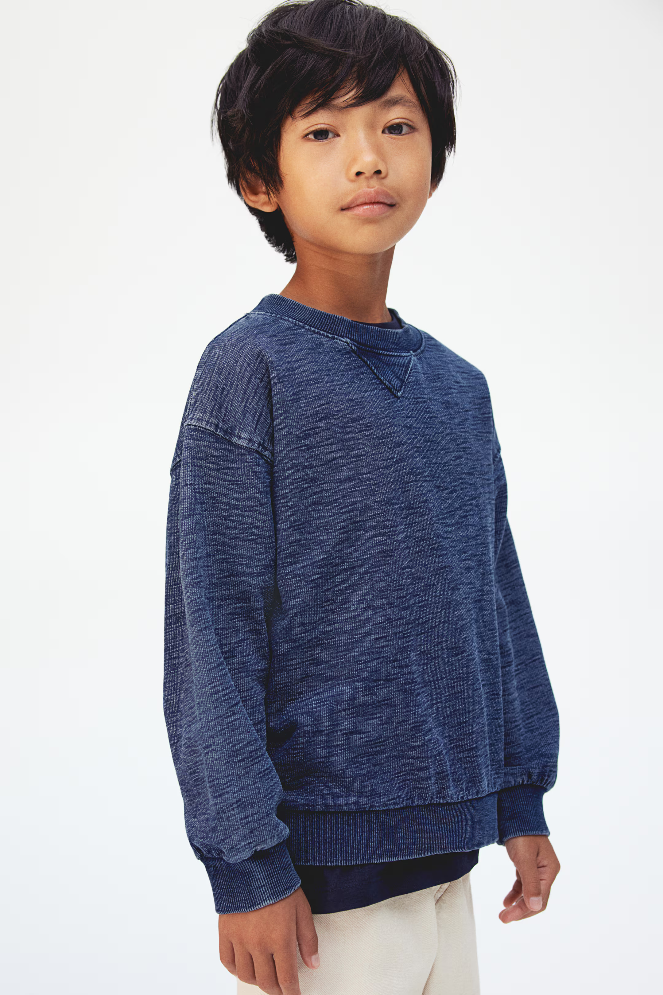 Crewneck Sweatshirt - Dark blue - Kids | H&M US | H&M (US + CA)