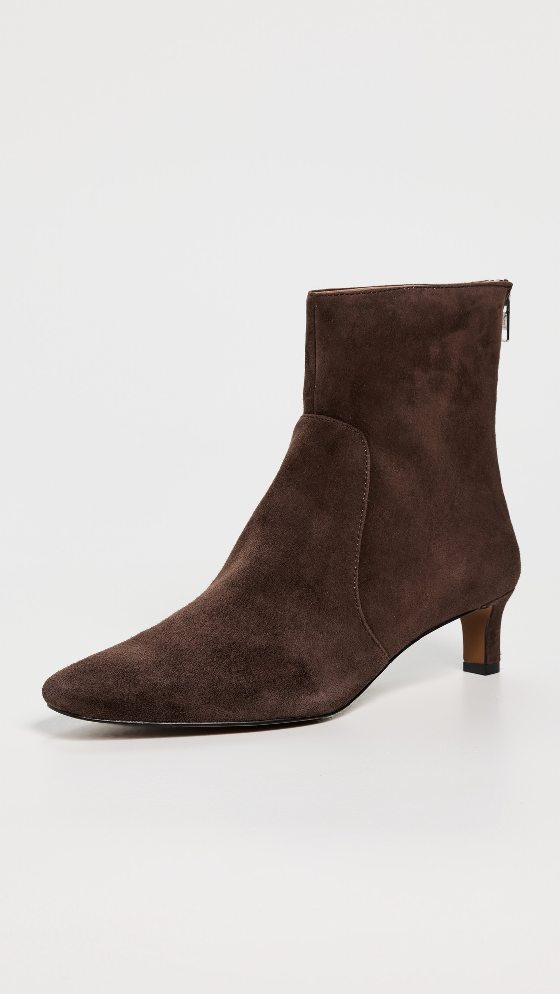Madewell The Dimes Kitten Heel Boots in Suede Turkish Coffee 5 | Shopbop