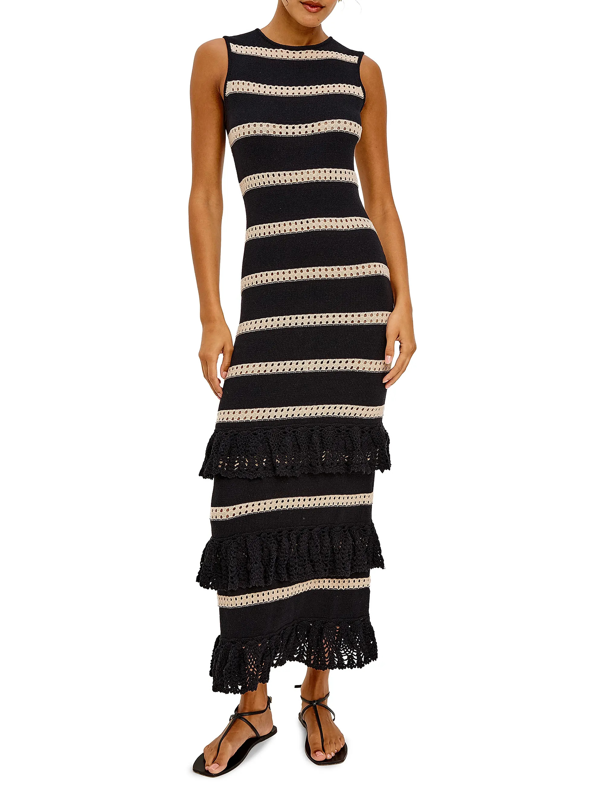 Rails Ana Crochet Stripe Maxi Dress | Saks Fifth Avenue | Saks Fifth Avenue