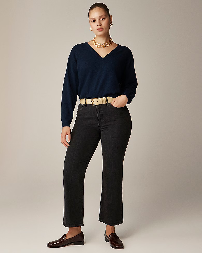 High-rise cropped kickout jean in 1996 semi-stretch | J. Crew US