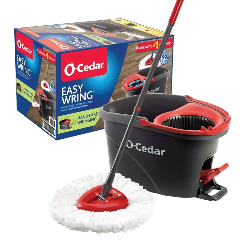 O-Cedar EasyWring Spin Mop & Bucket System - Walmart.com | Walmart (US)