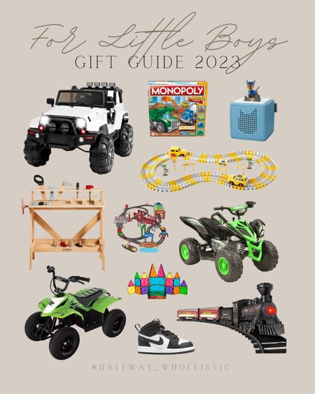 🎁✨ The Ultimate Gift Guide for Little Boys! Must-have toys that he’ll love, including the ride-on quads that Weston can’t get enough of!

#christmas #giftideas #toddler #preschool #nike

#LTKHoliday #LTKkids #LTKCyberWeek