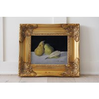 still Life Oil Painting Of Pears By M. Marcia | Fine Art Print | Etsy (US)