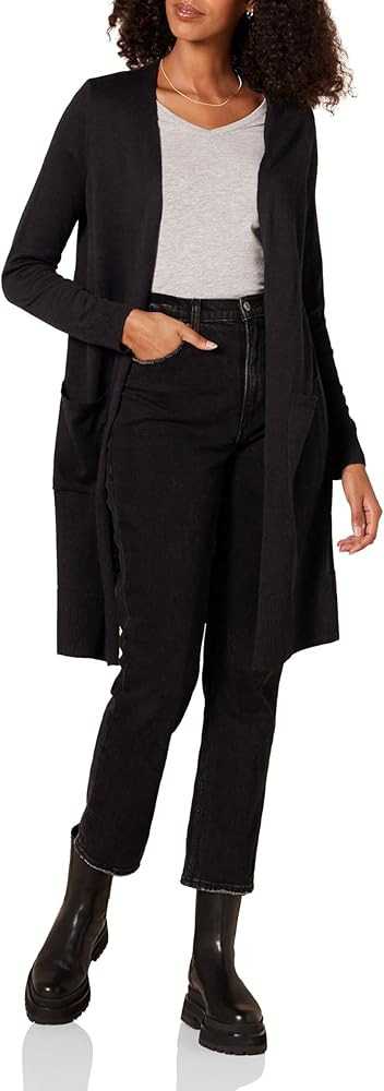 Amazon Essentials Women's Lightweight Longer Length Cardigan Sweater (Available in Plus Size) | Amazon (US)