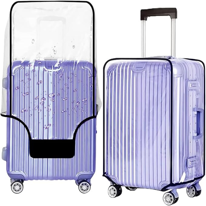 Clear Luggage Cover Protectors For Suitcase Transparent 20 Inch suitcase cover Waterproof Suitcas... | Amazon (US)