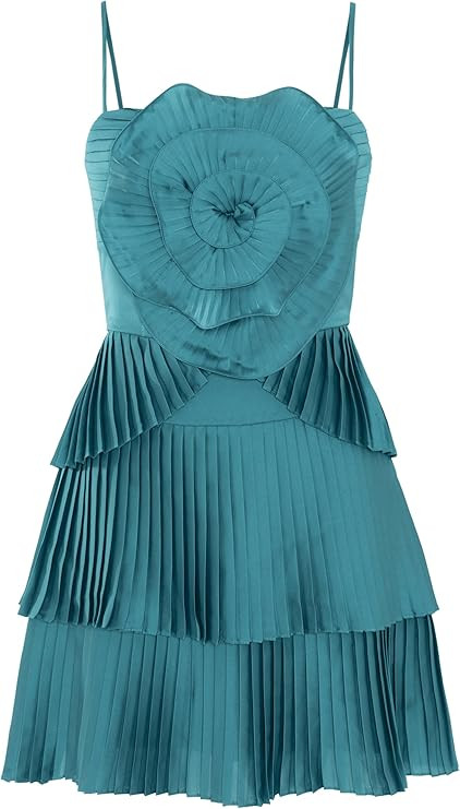 Amazon.com: PATBO, Dream Satin Flower Mini Dress : Amazon Luxury | Amazon (US)