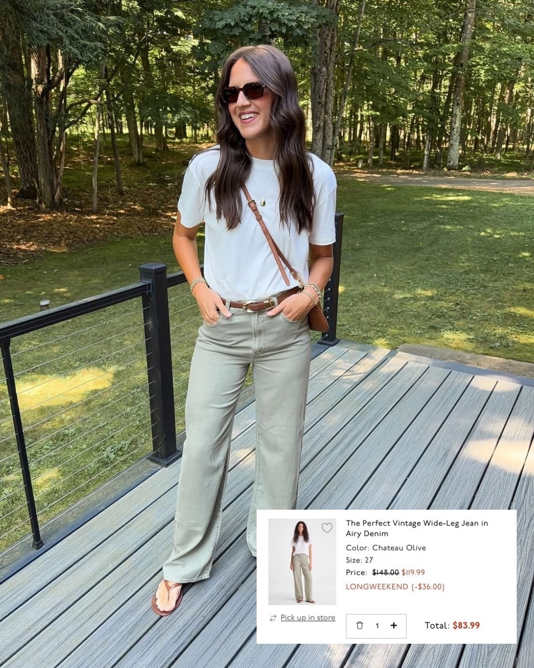 Major sale on these jeans. Wearing a 27 long.